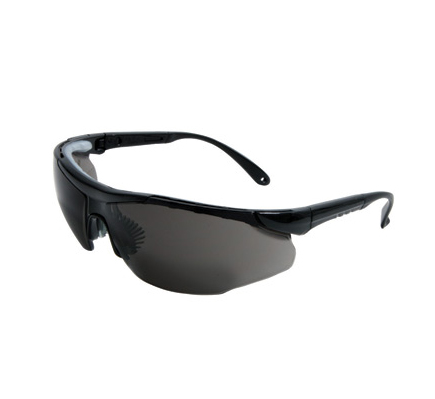 Safety Glasses Gray Elite Plus Adj Temple - Safety Glasses